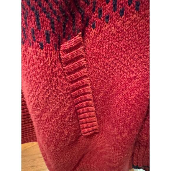 CABI Red and Blue Open Front Cardigan - XS - Picture 6 of 10